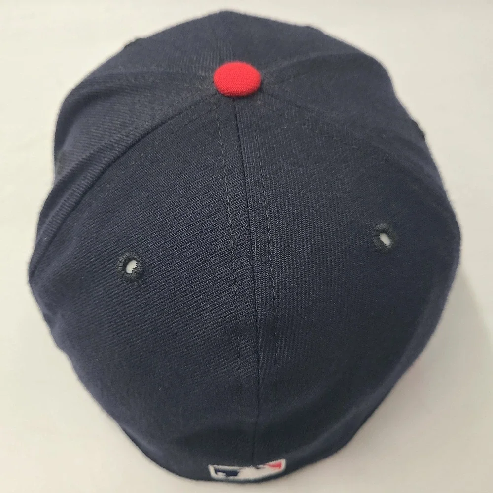 Vintage Minnesota Twins Hat Fitted 7 1/8 New Era 59Fifty Blue MLB Wool‎ Y2K Men